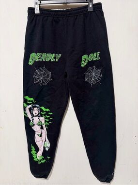 Deadly Doll Black Apparel with White Logo Tag